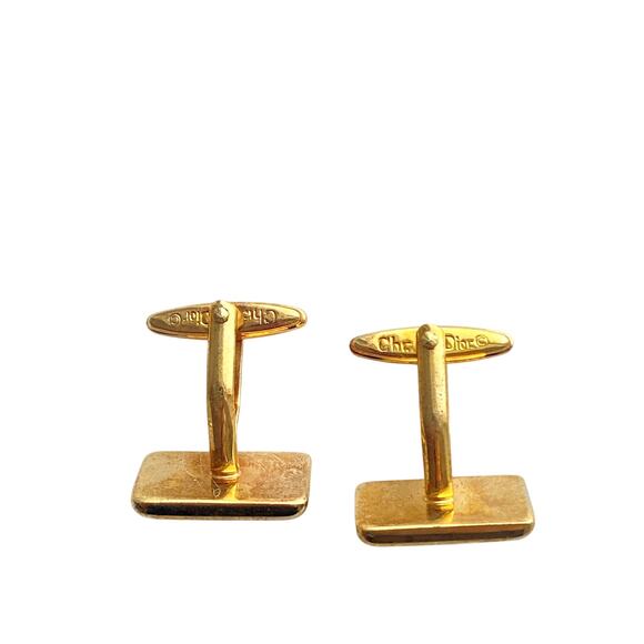 Authentic Dior Gold Tone Cufflinks - Picture 2 of 8